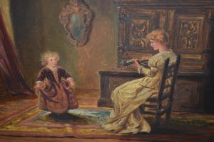 Greenwood P,Interior scene with child dancing,19th Century,Lawrences of Bletchingley GB 2019-06-11
