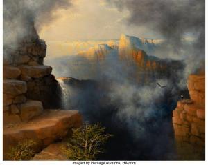 GREER Aubrey Dale 1904-1998,Majestic Canyon,1994,Heritage US 2023-10-20