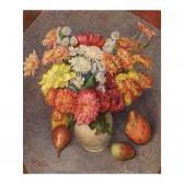 GREGOIRE Jan 1887-1960,a flower still life with daffodils and chrysanthemum,Sotheby's GB 2006-09-06
