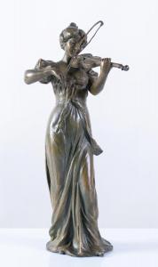 GREGOIRE Jean Louis 1840-1890,giovane donna che suona il violino,Art International IT 2023-12-20