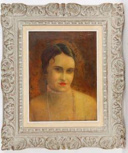 GREGOIRE Marc Olivier 1897-1991,Portrait de femme,c. 1925,Le Calvez FR 2020-05-17