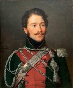 GREGORIUS ALBERTUS JACOB FRANS 1774-1853,Portrait de François Bourlon de C,1818,Binoche et Giquello 2019-11-29