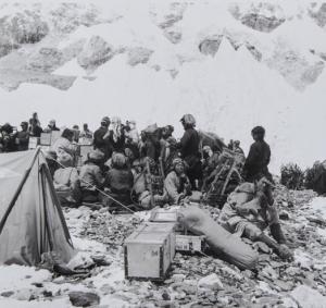 GREGORY Alfred 1913-2010,Porters at Base Camp on Everest,1953,Webb's NZ 2023-10-09