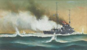 GREGORY Arthur Victor,HMAS Sydney Engaging the German Cruiser SMS Emden,,Shapiro 2021-03-30