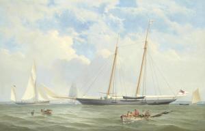 GREGORY Charles 1810-1896,The Royal Yacht Squadron's Viking at anchor off Co,Bonhams GB 2019-05-01