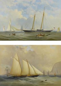 GREGORY Charles 1810-1896,THE ROYAL YACHT SQUADRON 'VIKING' AT ANCHOR, OFF C,Sotheby's GB 2017-01-27