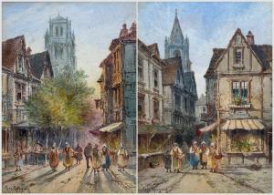 GREGORY George 1849-1938,French Street Scenes,David Duggleby Limited GB 2024-02-08