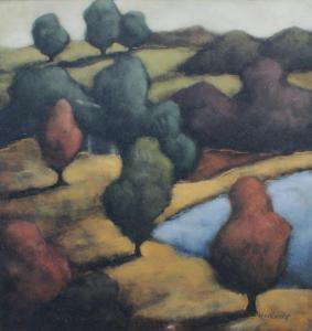 GREGORY N,LANDSCAPE WITH TREES,Burchard US 2013-05-19