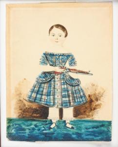 GREGORY S. 1700-1800,AMERICAN PORTRAIT OF A BOY WITH RIFLE,1848,Garth's US 2023-05-20