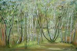 GREGORY S. 1700-1800,Spring sun on Silver Birches, Pavlovsk,Rosebery's GB 2008-04-08