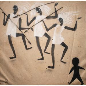 GREGORY Waylande 1905-1971,Dancing Figures, (With Spears),Clars Auction Gallery US 2023-09-14