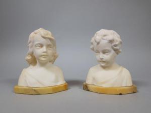 GREINER Daniel 1872-1943,Deux bustes d'enfants,Saint Germain en Laye encheres-F. Laurent 2020-07-15