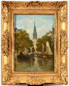 GREIVE Snr. Johan Conrad, 1837-1891,Vue du Zuiderkerk, Amsterdam,Osenat FR 2024-04-07