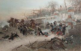 GRENET DE JOIGNY Dominique Adolphe 1821-1885,Scène de bataille durant la guerre de,1879,Joron-Derem 2021-12-21