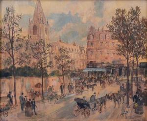 GRENIER Henry, Henri 1882-1940,Scena parigina,Meeting Art IT 2021-10-23