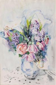 GRETCHEN Wohlwill 1878-1962,Flowers in a Vase,Stahl DE 2022-11-26