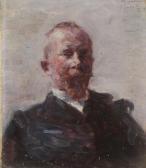 Gretor Willy,Portrait of the Danish artist, Hans Nikolaj Hansen,1891,Bruun Rasmussen 2018-02-26