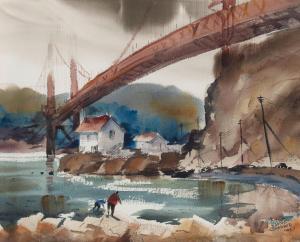 GRETZNER Harold 1902-1977,Golden Gate Bridge (San Francisco),Bonhams GB 2023-11-30