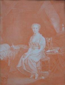 GREUZE Anne Geneviève 1762-1842,La Vertu chancellante,Tajan FR 2009-02-25