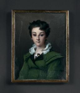 GREVEDON Henri,Portrait de jeune fille en buste de trois-quarts v,Binoche et Giquello 2020-10-09