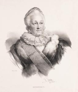 GREVEDON Henri 1776-1860,Portrait von Katharina II,Hargesheimer Kunstauktionen DE 2021-04-16