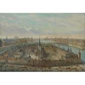 GREVENBROECK Charles Leopold 1730-1759,VIEW OF PARIS WITH THE SAINTE-CHAPELLE,Sotheby's 2011-06-09