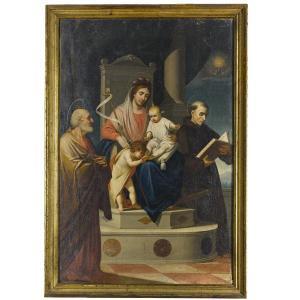 GREZLER GAETANO 1765-1839,Madonna col Bambino con san Giovannino,1839,San Marco IT 2009-12-13