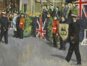 GRIBBLE Kenneth James 1925-1995,Military ceremony,Sworders GB 2022-11-27