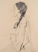 GRIDNEV Valery 1956,Female portrait,Peter Wilson GB 2022-03-11