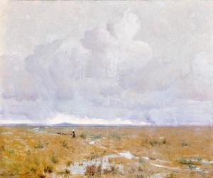 GRIER Louis Monro 1864-1920,OH, THE DREARY, DREARY MOORLAND,1891,Deutscher and Hackett AU 2024-02-13