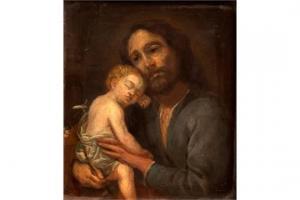 GRIESSLER ELIAS 1622-1682,St Joseph with the Infant Christ,1676,Keys GB 2015-08-07