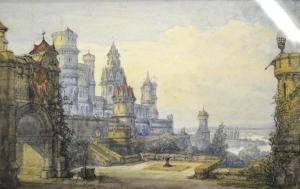 GRIEVE Thomas 1799-1882,Un chateau en Espagne,Andrew Smith and Son GB 2014-02-11
