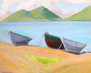 GRIFFEN DAVENPORT William 1894-1986,Beached Boats,1969,Clars Auction Gallery US 2020-02-23