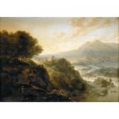 GRIFFIER Jan I 1645-1718,an extensive mountainous river landscape with peas,Sotheby's GB 2005-04-21
