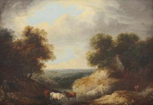 GRIFFIER John, Jan II 1690-1773,Landschaft mit Kühen,Von Zengen DE 2018-03-23