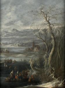 GRIFFIER Robert 1675-1727,Divertissement sur une rivière ge,Artcurial | Briest - Poulain - F. Tajan 2024-02-06