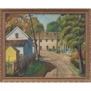 GRIFFIN Nina Kickbusch 1884-1968,Backyards,1940,Treadway US 2009-09-13