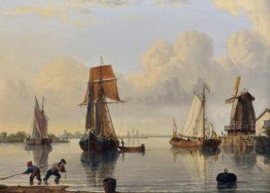 GRIFFIN OF HULL William 1700-1800,Boats on the Humber River,John Nicholson GB 2017-12-20