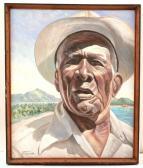 GRIFFITH Cynric 1919-2018,A portrait in a Carribean landscape,Locati US 2011-02-28