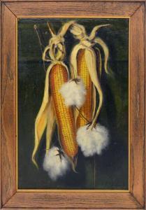 GRIFFITH EDWARD NORTON 1858-1948,Tromp L'oeil Corn and Cotton Still Life,1920,Burchard US 2017-11-12