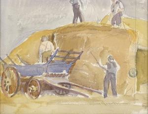 GRIFFITH Frank 1889-1979,haymaking,Burstow and Hewett GB 2020-03-18