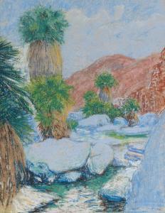 GRIFFITH William Alexander 1866-1940,Palms in Indian Canyon,1925,Bonhams GB 2023-11-30