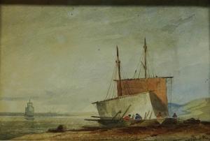 GRIFFITHES M. E. W,Beached Fishing Boats,1865,David Duggleby Limited GB 2017-01-28