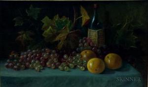 GRIGGS Samuel W 1827-1898,Still Life with Grapes, Oranges, and Bottle of Wine,Skinner US 2018-07-31
