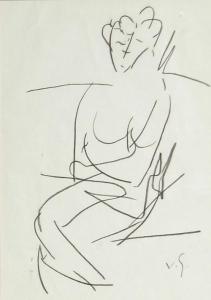 GRIGORE Vasile 1935-2012,Woman Sitting,Alis Auction RO 2009-12-19