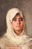 GRIGORESCU Nicolae 1838-1907,Peasant Woman with White Headscarf,Artmark RO 2018-02-06