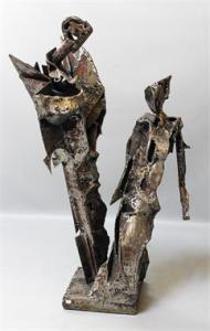 GRIGORIEV Alexei,Zweifigurige Skulptur, wohl Mariä Verkündigung,Reiner Dannenberg 2020-09-17