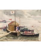GRIGORIEV NIKOLAI NIKOLAEVICH 1901-1979,At the Pier,1950,Shapiro Auctions US 2017-10-18