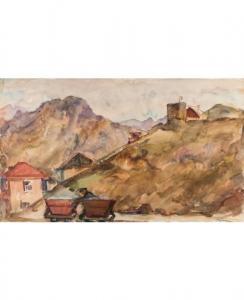 GRIGORIEV NIKOLAI NIKOLAEVICH 1901-1979,Mining Camps in Armenia,Shapiro Auctions US 2017-05-31