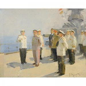 GRIGORIEVIC PUZIRKOV VICTOR 1918-1999,Stalin sulla nave Aurora,Stadion IT 2011-05-26